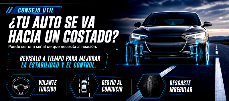 Consejo sobre desvío lateral y alineación